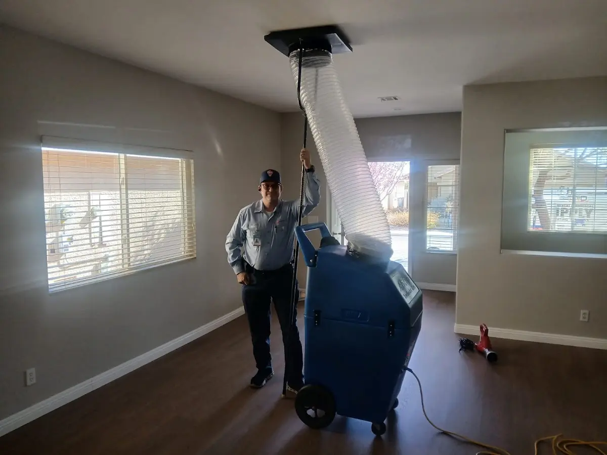 Professional Dryer Vent Cleaning work inside a Signal Hill home